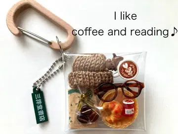 서점 북참 산요도 서점 가챠 채움 파우치 coffee 미니어처