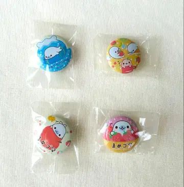 마메고마 미니 캔뱃지 4개