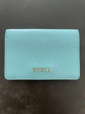 FURLA 블루 그린 명함지갑 카드 케이스