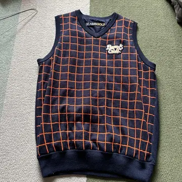 빔즈 골프 나일론 니트 베스트 새상품급 리버서블 L