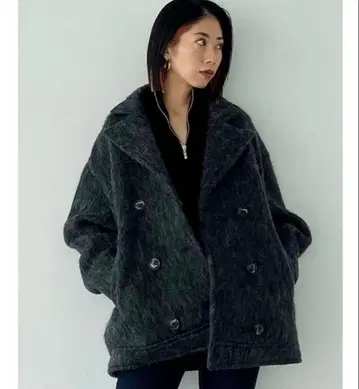 EMODA 미디 더블 코트