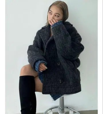 EMODA 미디 더블 코트