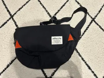 milesto 숄더백 블랙/오렌지