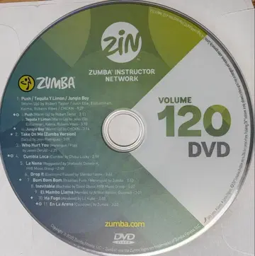 ZUMBA ZIN120 DVD 최신 버전