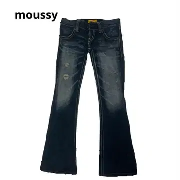 y2k moussy 로우라이즈 플레어 데님
