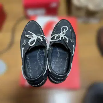 가죽 네이비 로퍼 레이스업