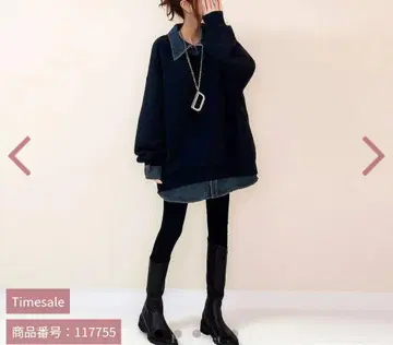 이번 시즌 트렌드 긴팔 무지 옷깃 절개 레이어드 스타일 캐주얼 후드티