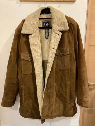 올드 GAP 소가죽 스웨이드 보아 자켓 브라운 사이즈 XL