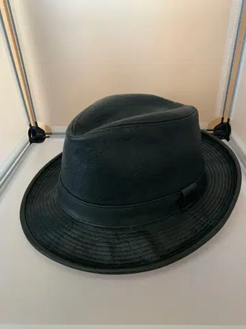 소가죽 페도라 햇