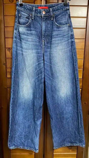 RED CARD 인디고 와이드 팬츠