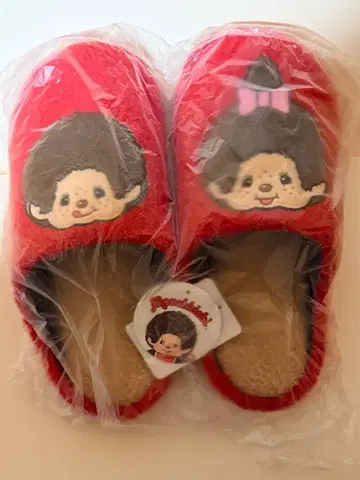 미사용 새상품 몽치치 룸슈즈 슬리퍼