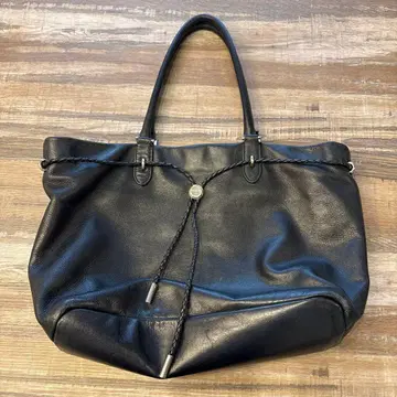 아네스베 블랙 가죽 숄더백