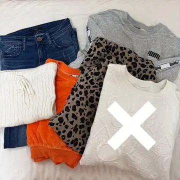 여성용 겨울 의류 묶음 판매 EMODA AZUL Bershka 갸루 의류