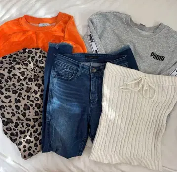 여성용 겨울 의류 묶음 판매 EMODA AZUL Bershka 갸루 의류