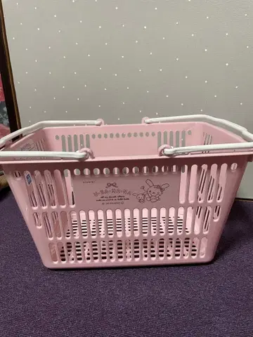 산리오 우사하나 레지카고 쇼핑 바스켓 쇼핑 바스켓 핑크