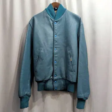 새상품급 70s 빈티지 DEER FOOT 가죽 바시티 자켓 36