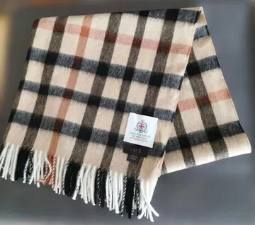 DAKS LONDON 체크 무늬 스톨 숄 머플러 무릎 담요 미사용