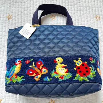 FEILER 네이비 토트백 학교 파이러