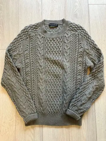 TOMORROWLAND 케이블 니트 스웨터 그레이