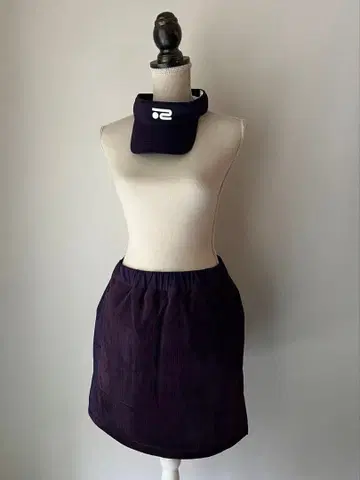 로사센 다크 퍼플 충전솜 스커트 바이저 세트