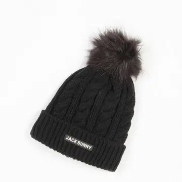 jack bunny! 블랙 니트 캡
