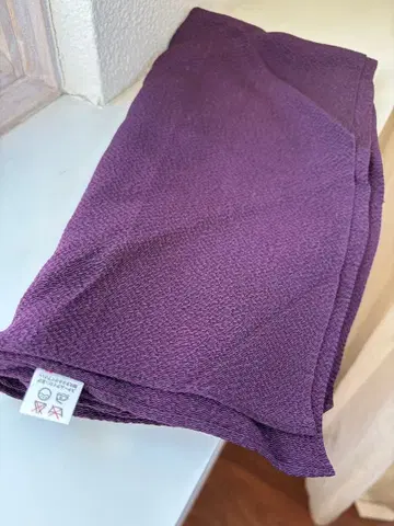 [미사용][실크 100%][일본제] 후지미야비 보라색 보자기