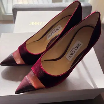 JIMMY CHOO 버건디 하이힐