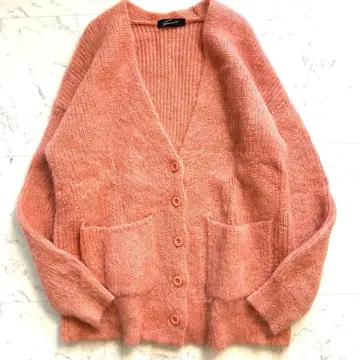 STUNNING LURE 모헤어 혼방 샤기 가디건 M 루즈핏