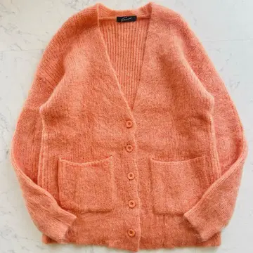 STUNNING LURE 모헤어 혼방 샤기 가디건 M 루즈핏