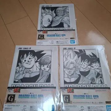 제일복권 드래곤볼 40th G상 코믹스 클리어 파일 세트 3종