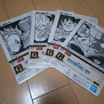 제일복권 드래곤볼 40th G상 코믹스 클리어 파일 세트 4종