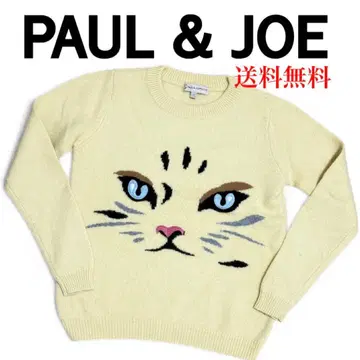 [ 로라 착용 ] 폴앤조 sister 고양이 얼굴 니트 [ 무료배송 ]