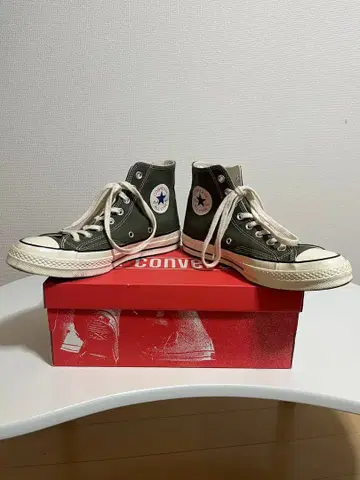 CONVERSE 올리브 카키 그린 All Star 스니커즈