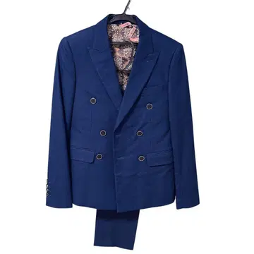 [새상품급] 쓰리피스 수트 M 사이즈 네이비