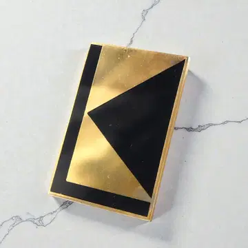 칼 라거펠트 브로치 스퀘어 기하학 빈티지