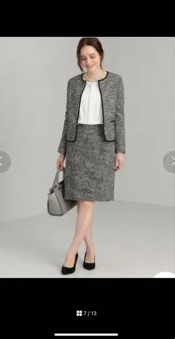 그린 레이블 릴랙싱 노카라 자켓 그레이 계열