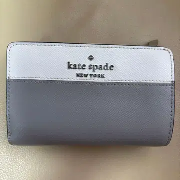kate spade 접이식 지갑 그레이/화이트