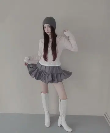 벌룬 스커트/Ballon Skirt 그레이