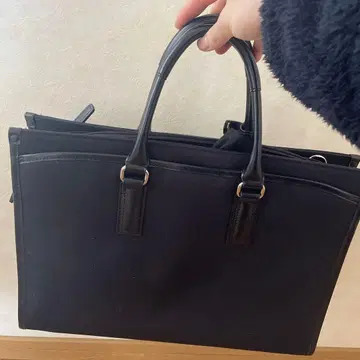 블랙 나일론 비즈니스 백