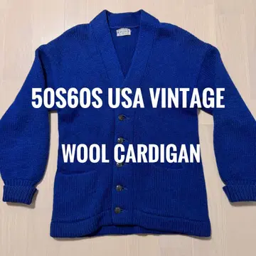 50s 60s 빈티지 가디건 빈티지 레터드 가디건