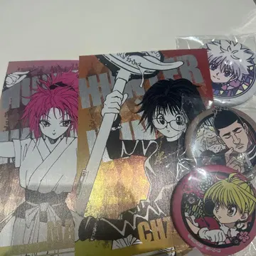 HUNTERHUNTER 캔뱃지 조르딕가 키루아 엽서 컬렉션
