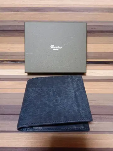 부스터즈 이단 접이식 지갑 동전 지갑 있음 푸에블로 이탈리아 가죽