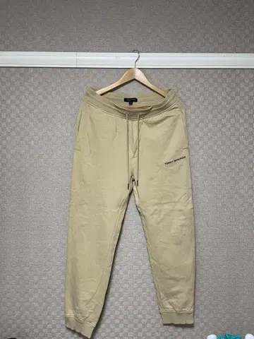 TOMMY HILFIGER 베이지 스웨트 팬츠 M