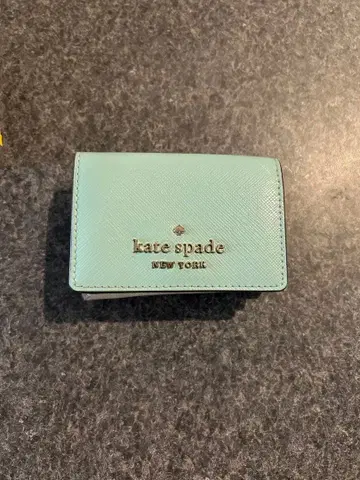 kate spade 민트 그린 3단 폴더형 지갑