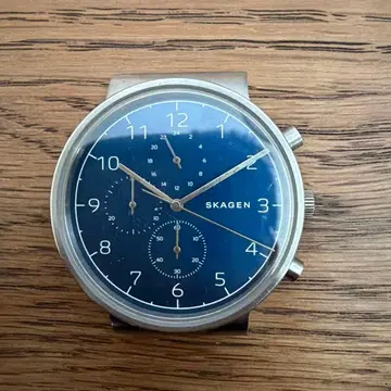 SKAGEN 크로노그래프 손목시계 네이비