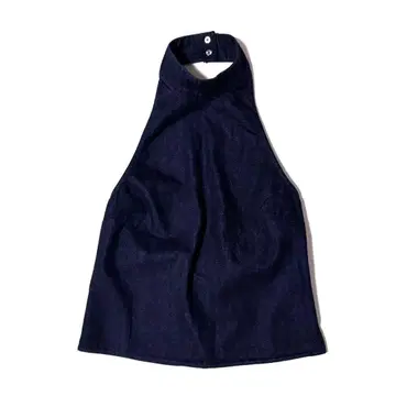 ZARA 홀넥 데님 탑 S