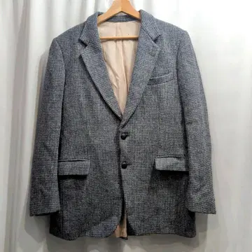 해리스 트위드 울 테일러드 자켓 스코틀랜드제 L 상당