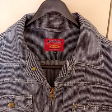 Dogman 스트라이프 데님 자켓 XL 사이즈 작업옷 & 평상복