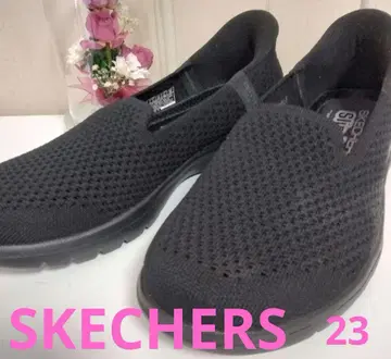새상품급 SKECHERS 슬립인 슬립온 메쉬 블랙 23cm