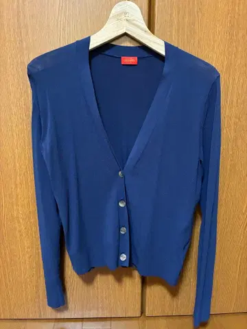 데프레 네이비 긴팔 가디건